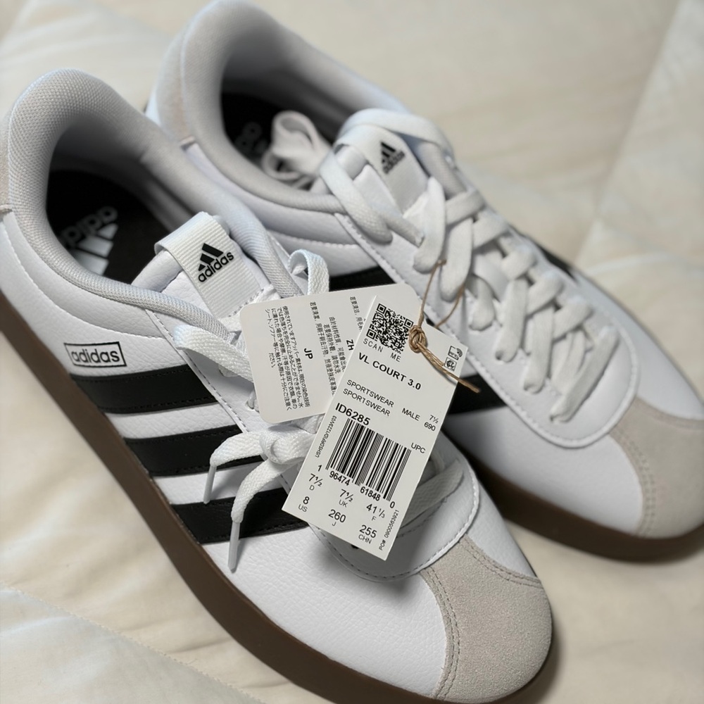 Adidas VL Court 3.0 White Black Sneakers